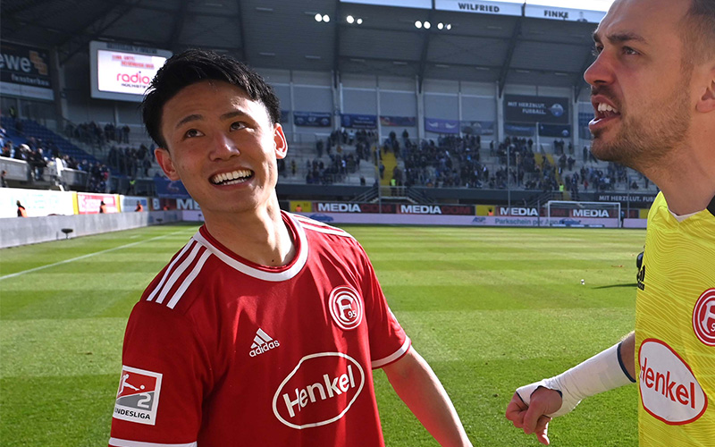 Fortuna Düsseldorf 1895: 田中碧、アペルカンプ真大、内野貴史